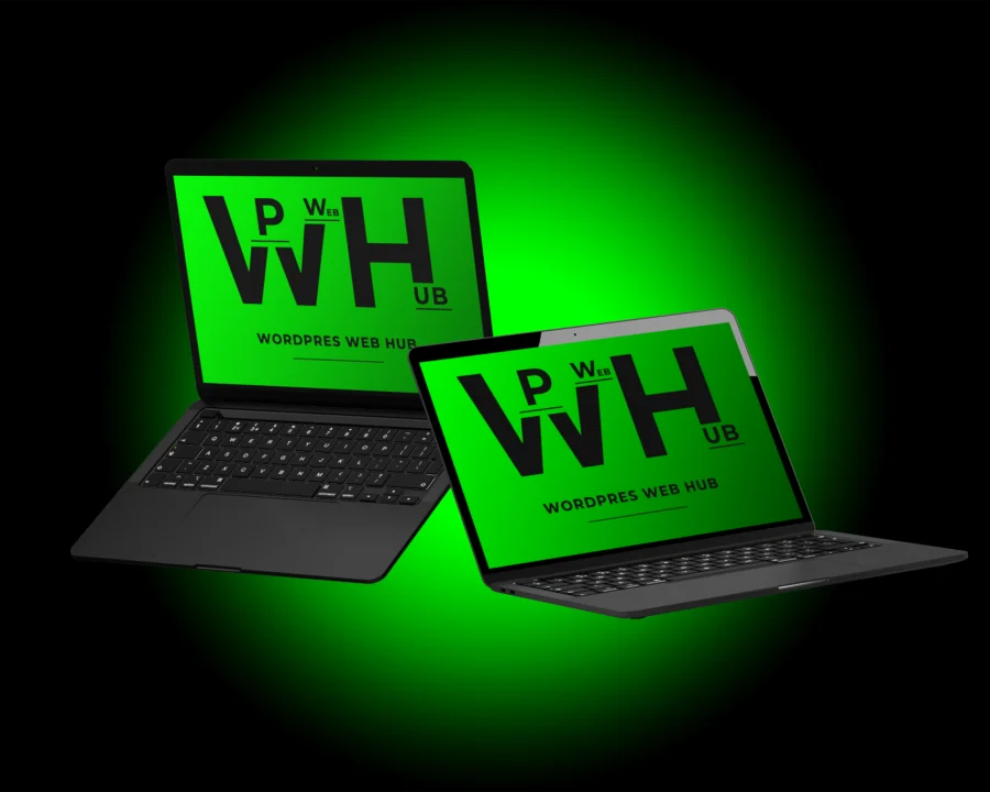 Dual Laptop Screen Mockup
