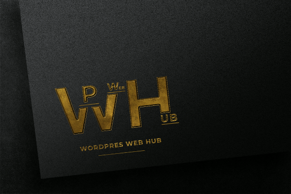 Free Embossed Logo Mockup on Dark Paper