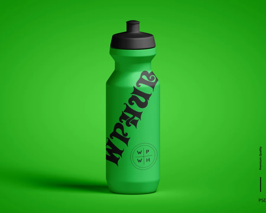 Cycling Sports Bottle Branding Mockup