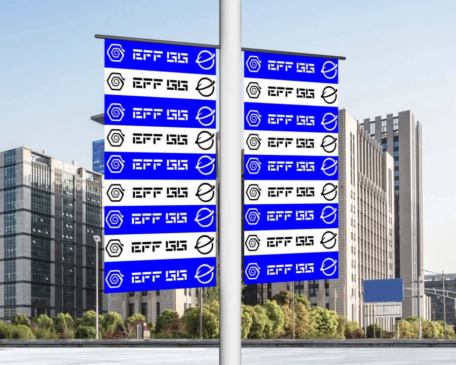 Free Lamp Post Banners Mockup