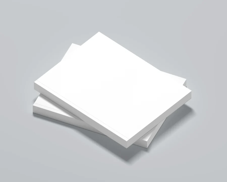 Free Stacked Softcover Book Mockup