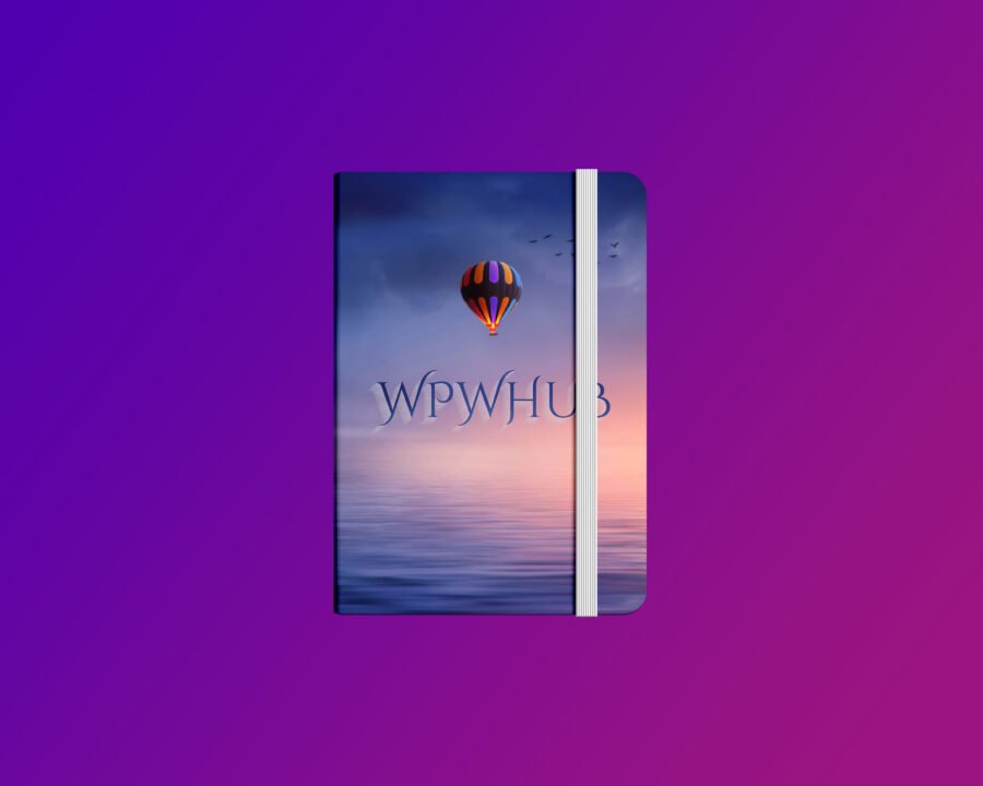 Free Top View PSD Notepad Mockup