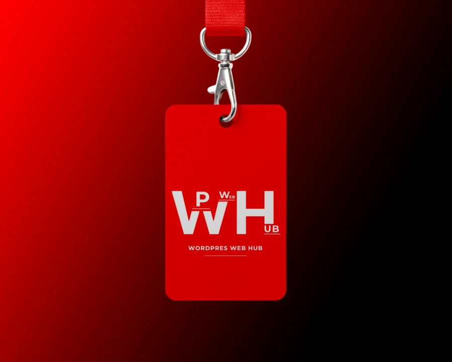 Hanging ID Badge and Lanyard Mockup