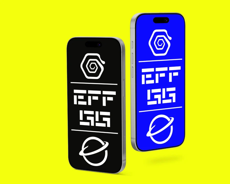 Realistic Dual Smartphone Screen Mockup
