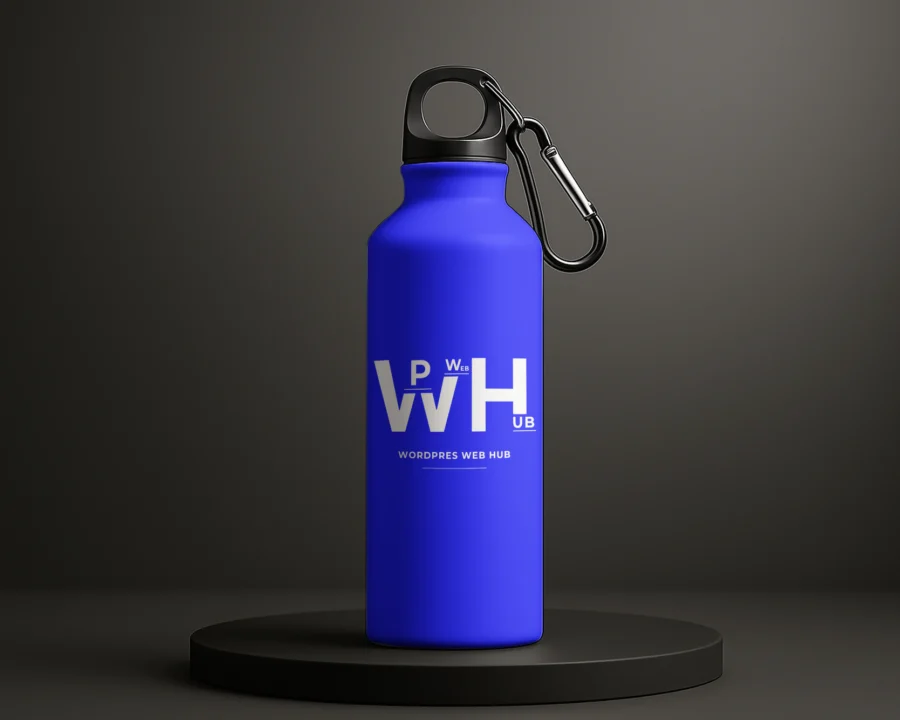 Front View Sports Water Bottle Mockup