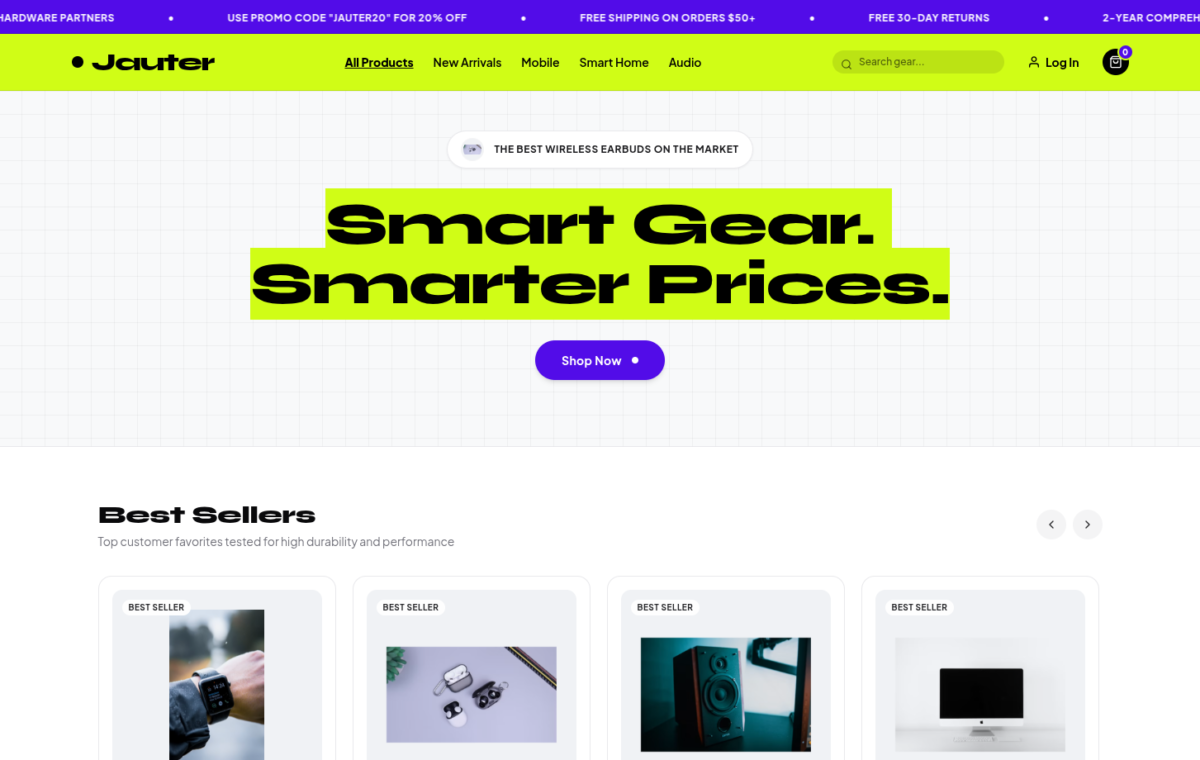 Smart Gear. Smarter Prices.
